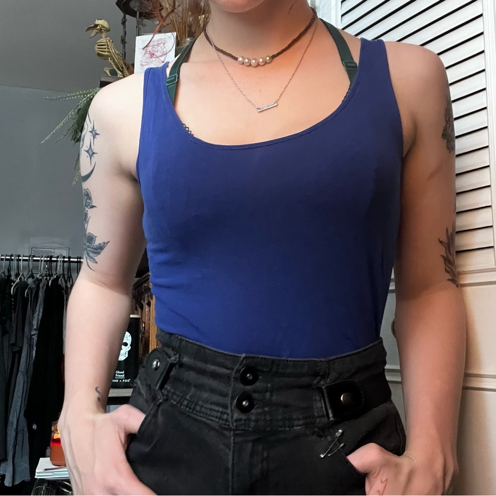blue tank